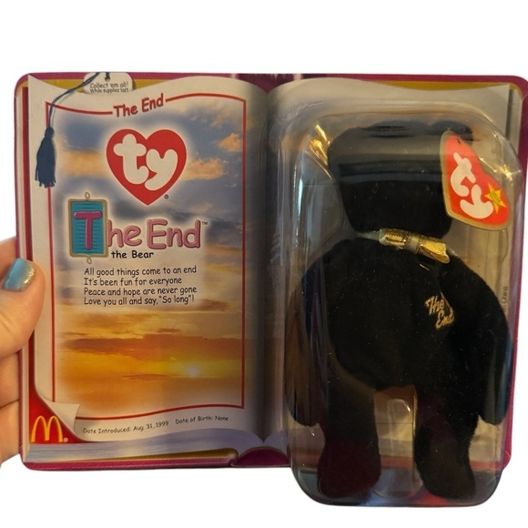 Ty Other - Ty Beanie Baby The End 1999 Y2k Millennium Teddy Bear.  New In Box.